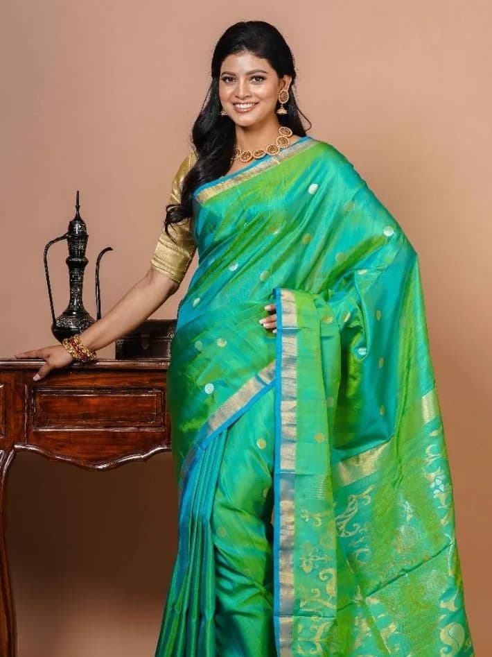 Emerald Green Embroidered Anarkali